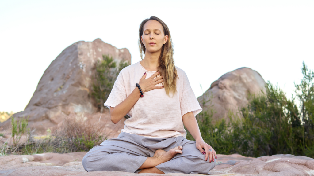 Woman on meditation 