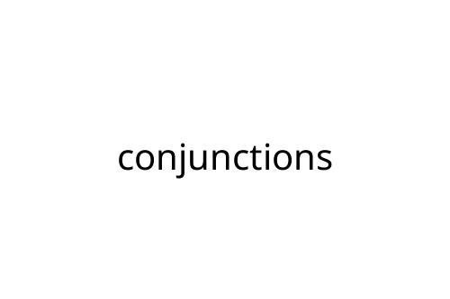 conjunctions