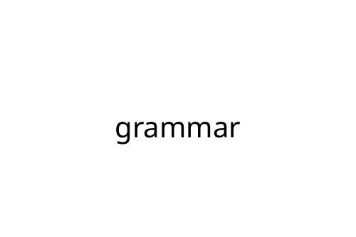 grammar