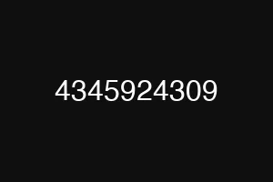 4345924309