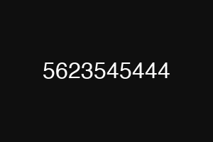 5623545444